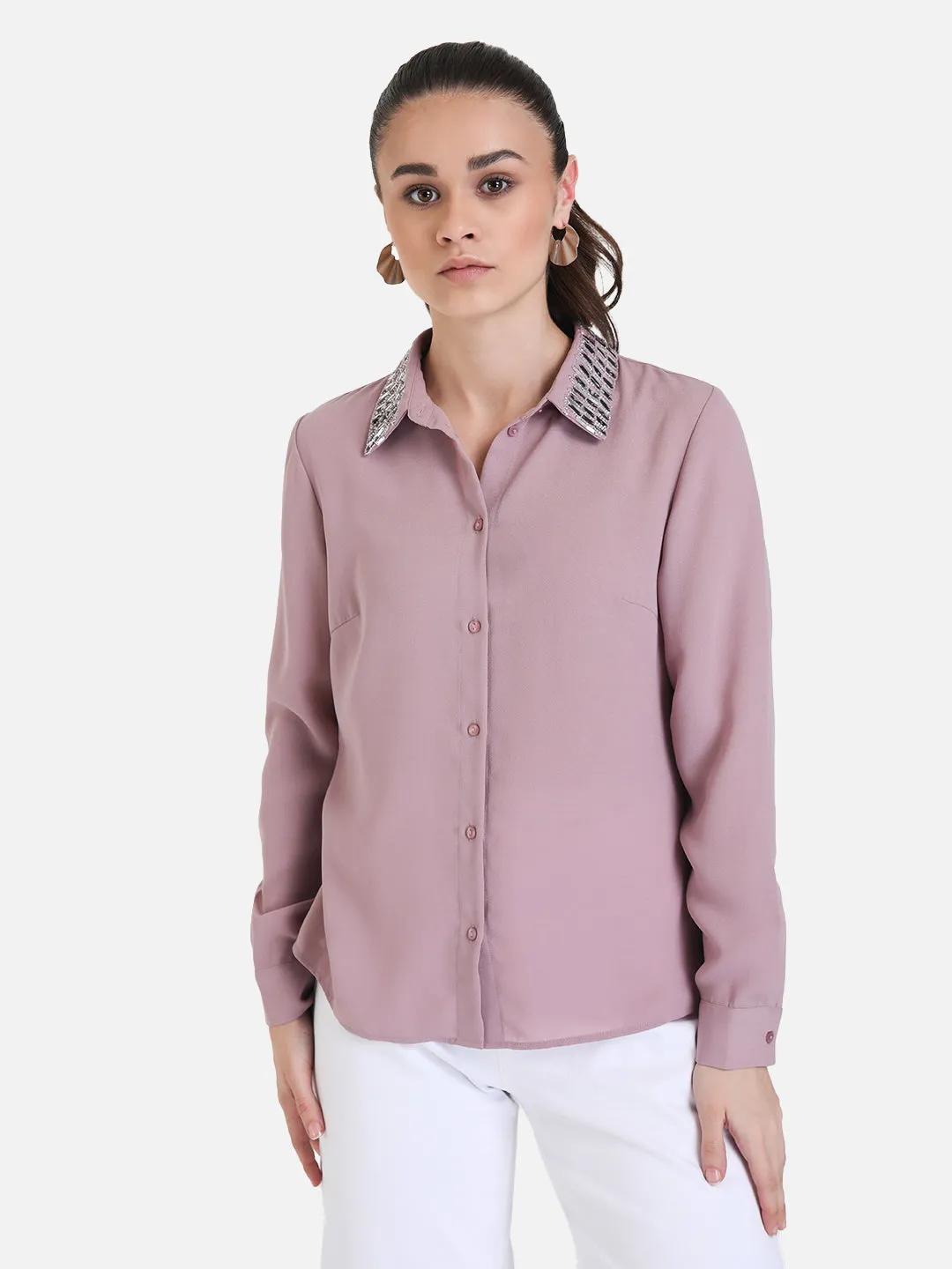 Embelished Collar Shirt