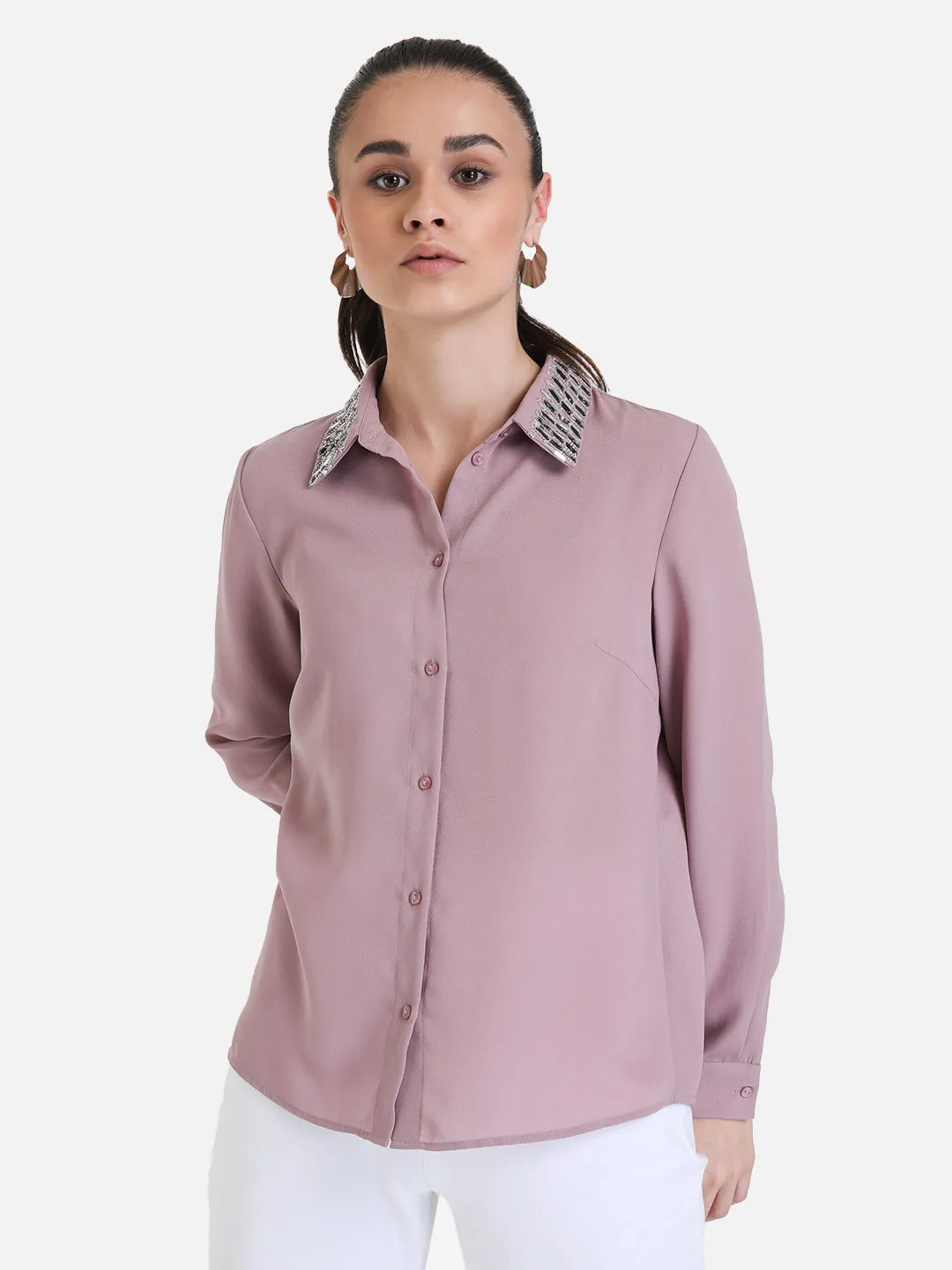 Embelished Collar Shirt