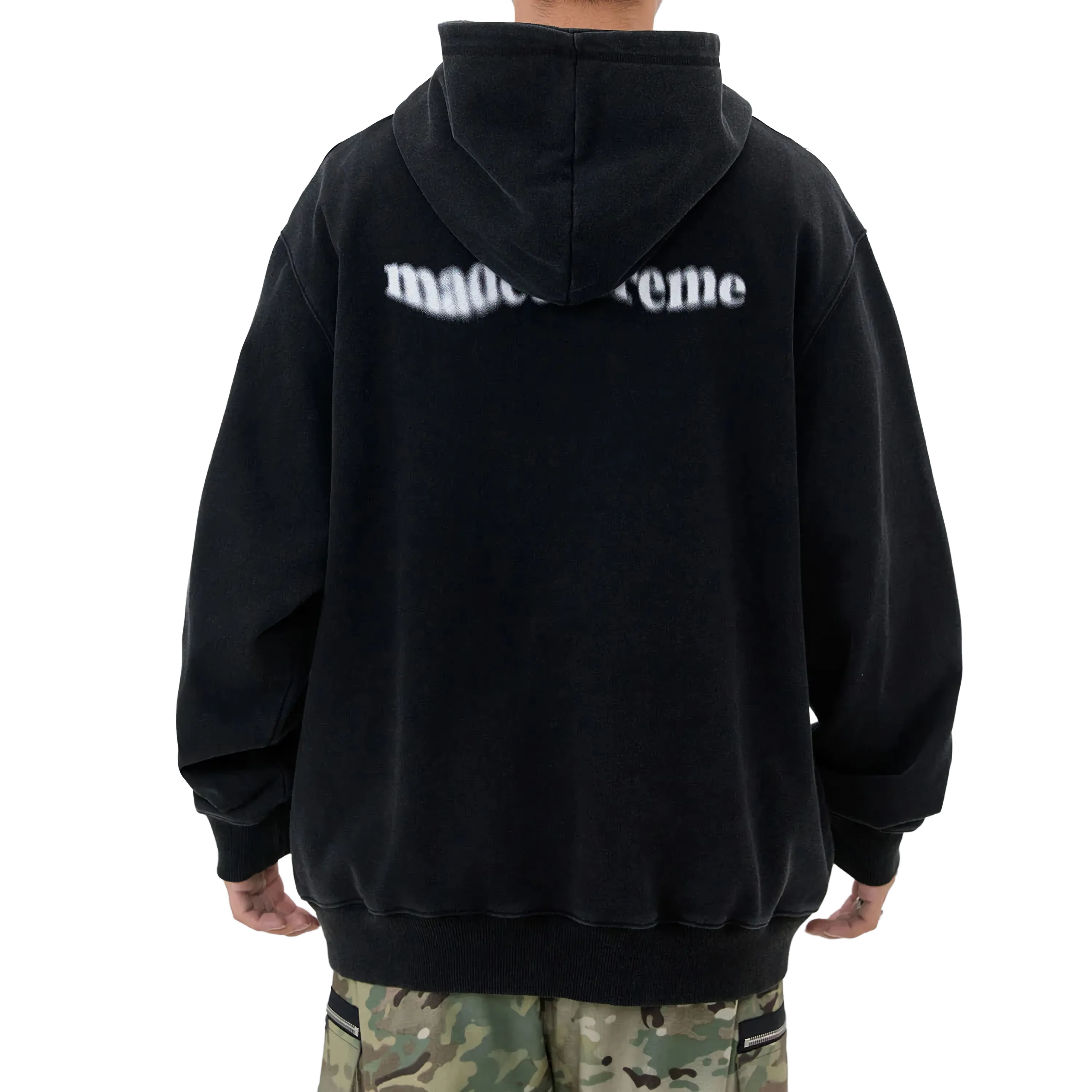 Extreme Aesthetic 'Fear' Oversized Cotton Hoodie