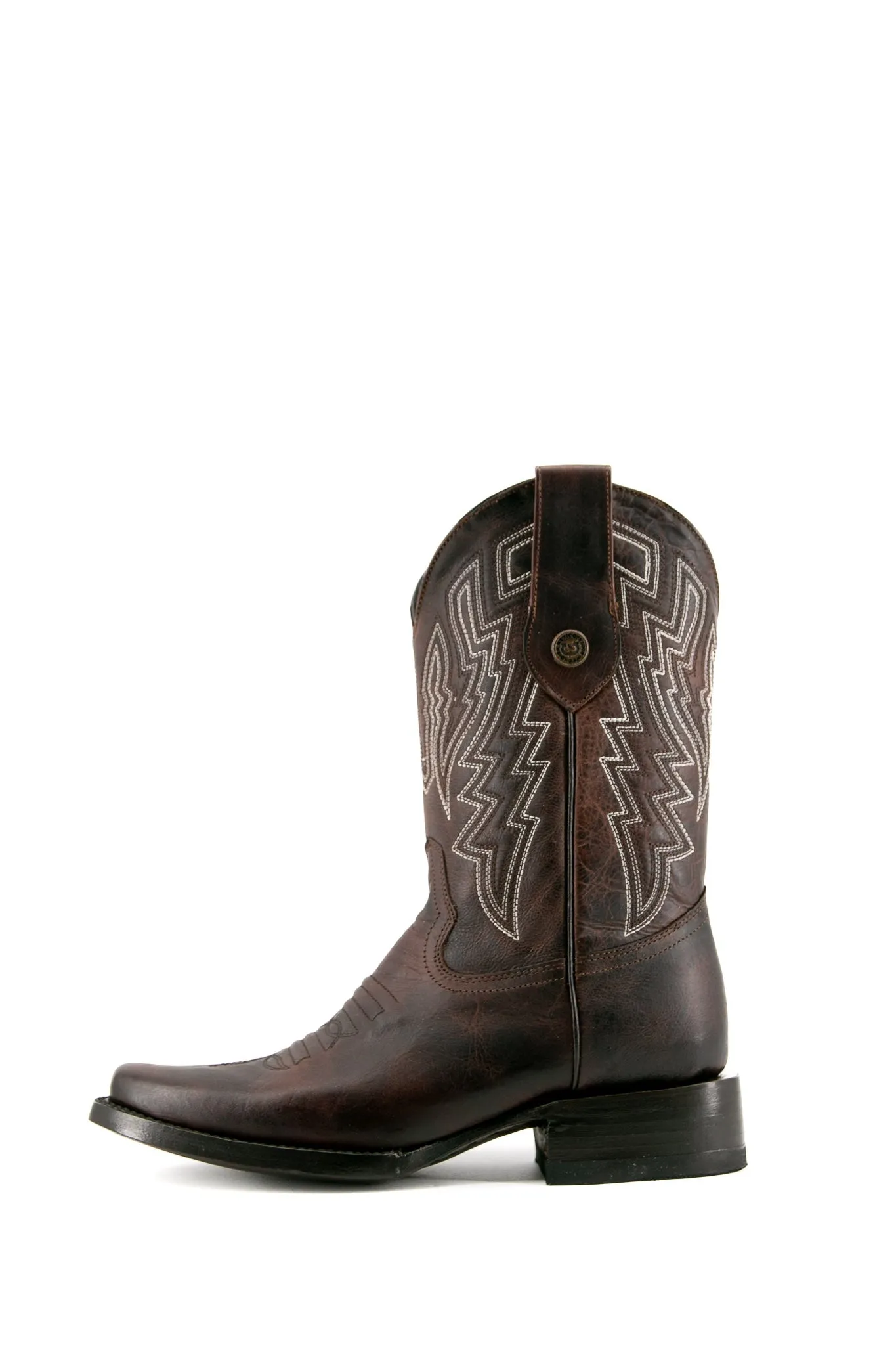 Falcon Rust Rodeo Toe Cowboy Boot