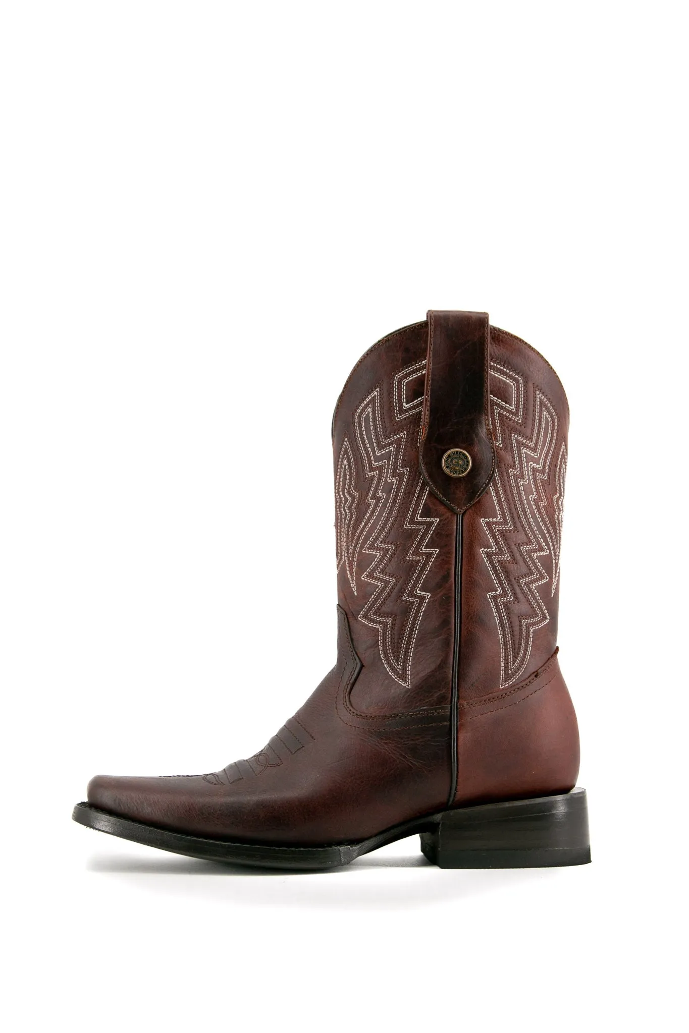 Falcon Rust Rodeo Toe Cowboy Boot