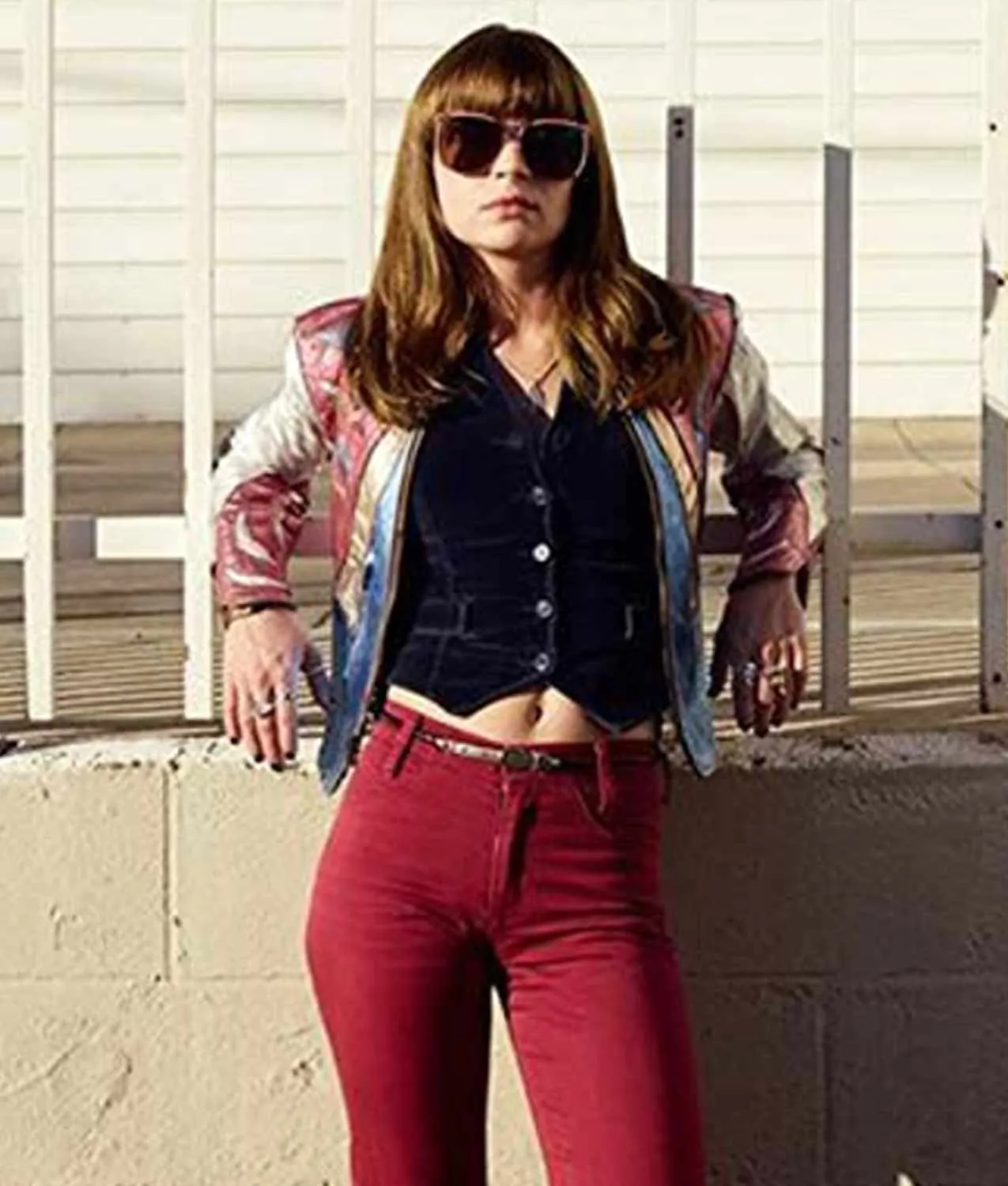 Girlboss Britt Robertson East West Leather Jacket