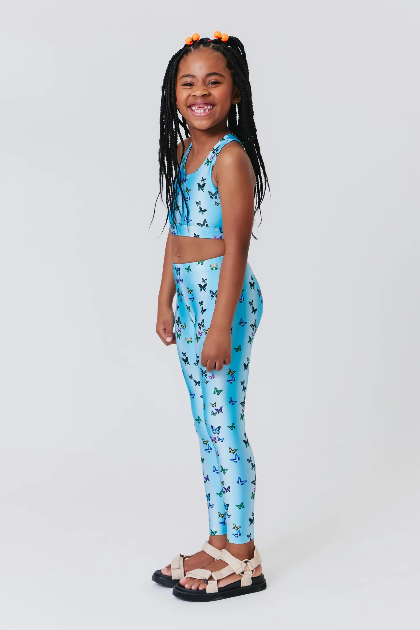 Girls Leggings in Butterfly Sky