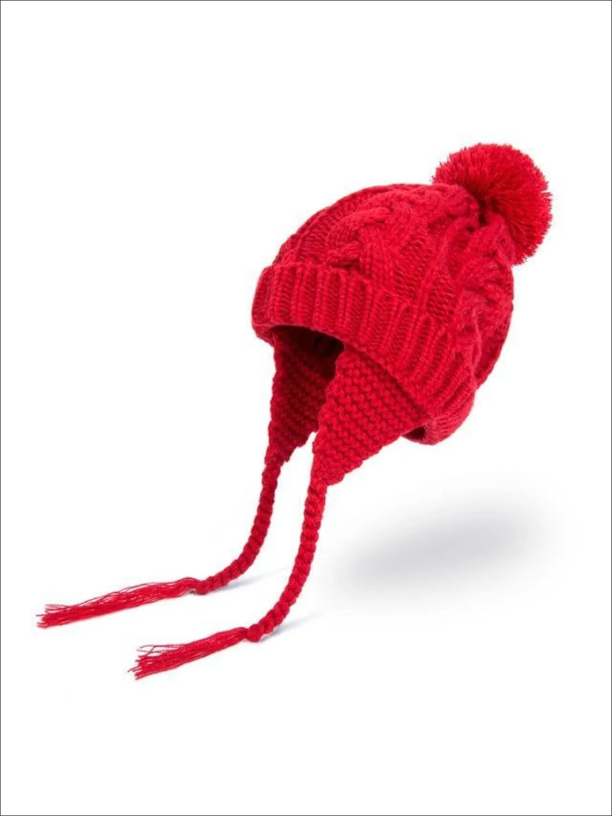 Girls Pom Pom Knitted Hat