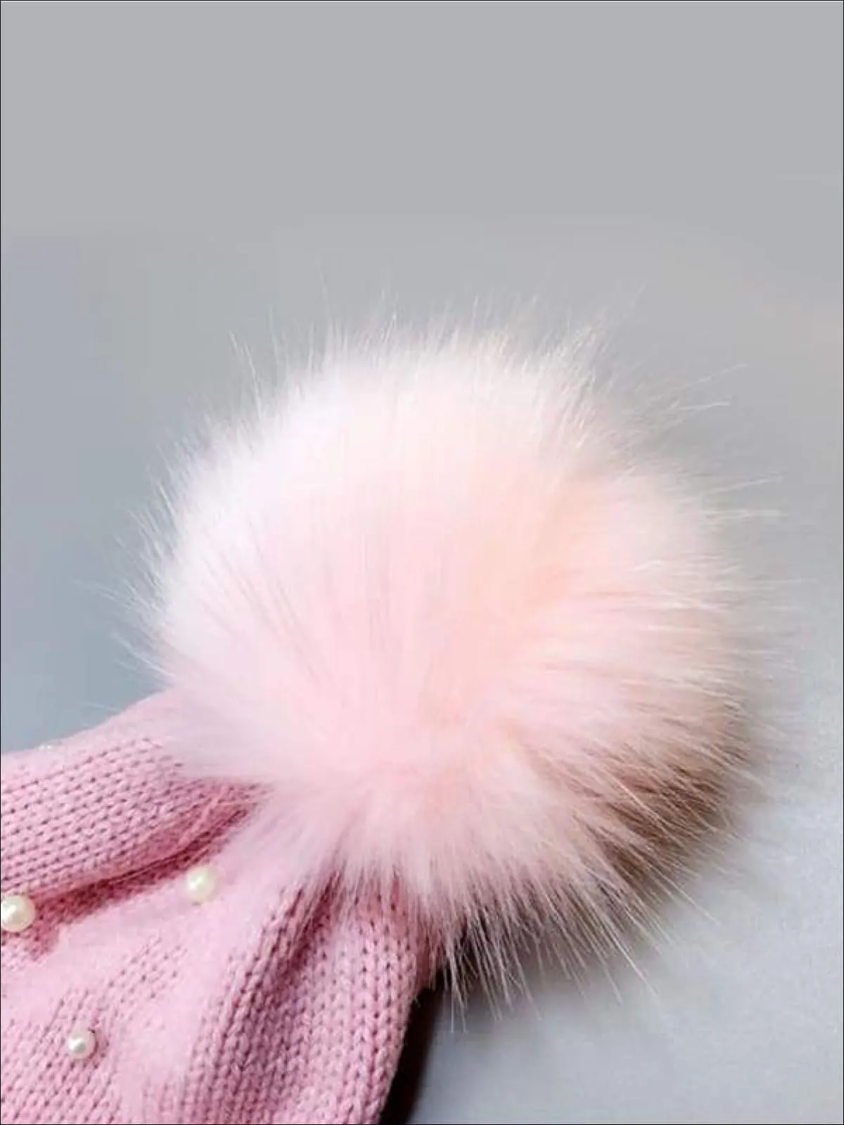 Girls Pom Pom Knitted Hat