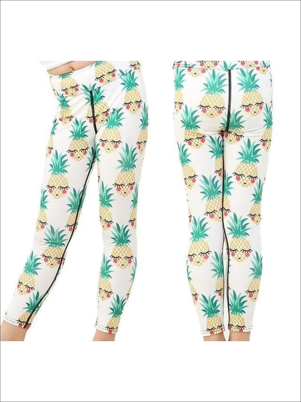 Girls Striped Unicorn Leggings (11 Style Options)