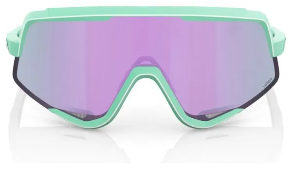 Glendale 100% Soft Tact Green Glasses - HiPer Violet Mirror Lens