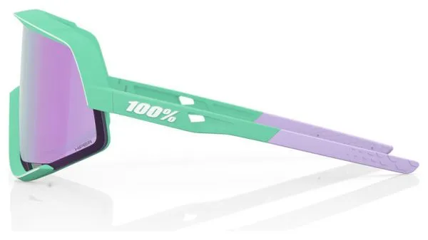 Glendale 100% Soft Tact Green Glasses - HiPer Violet Mirror Lens