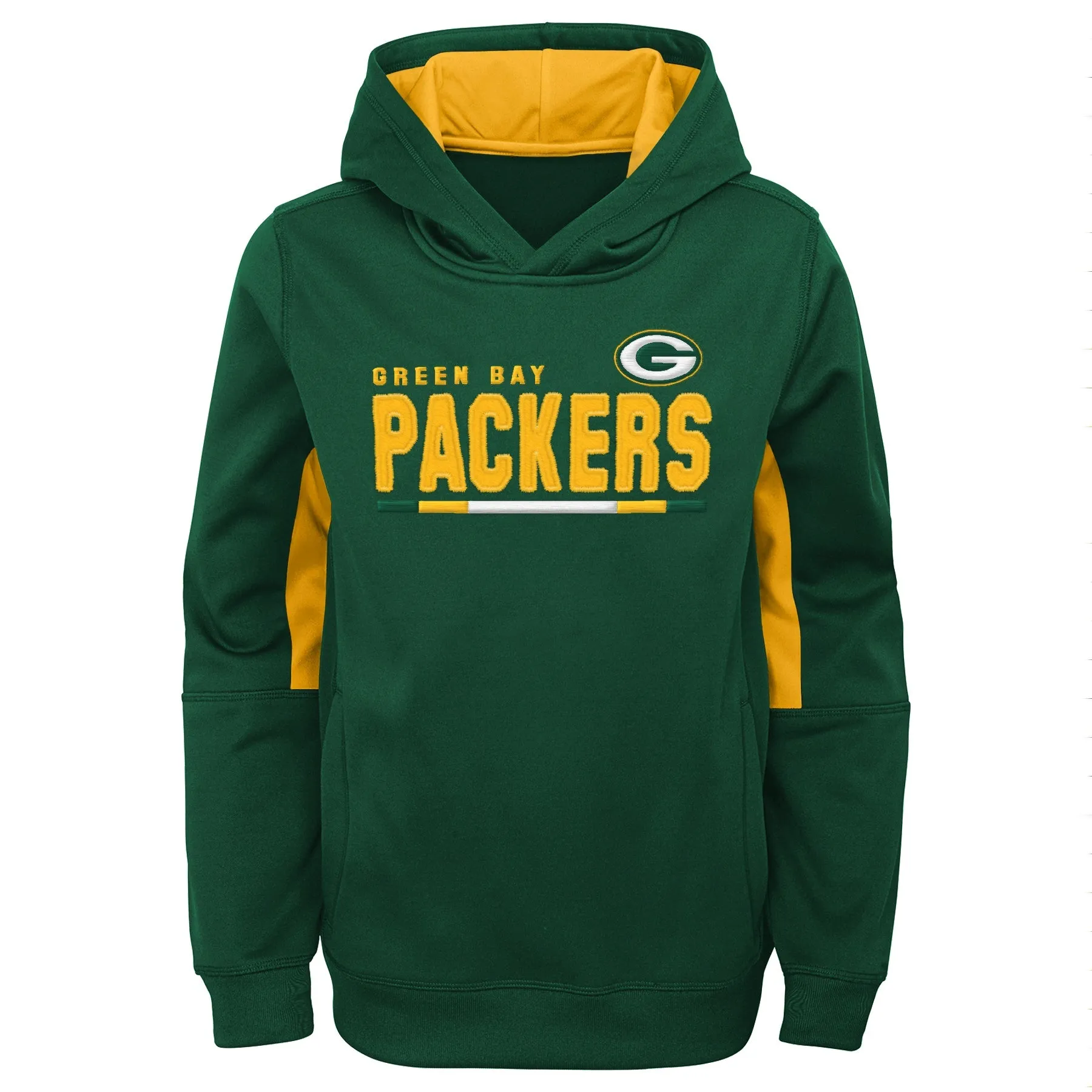 Green Bay Packers Long Season Kids Pullover Hoody, Green