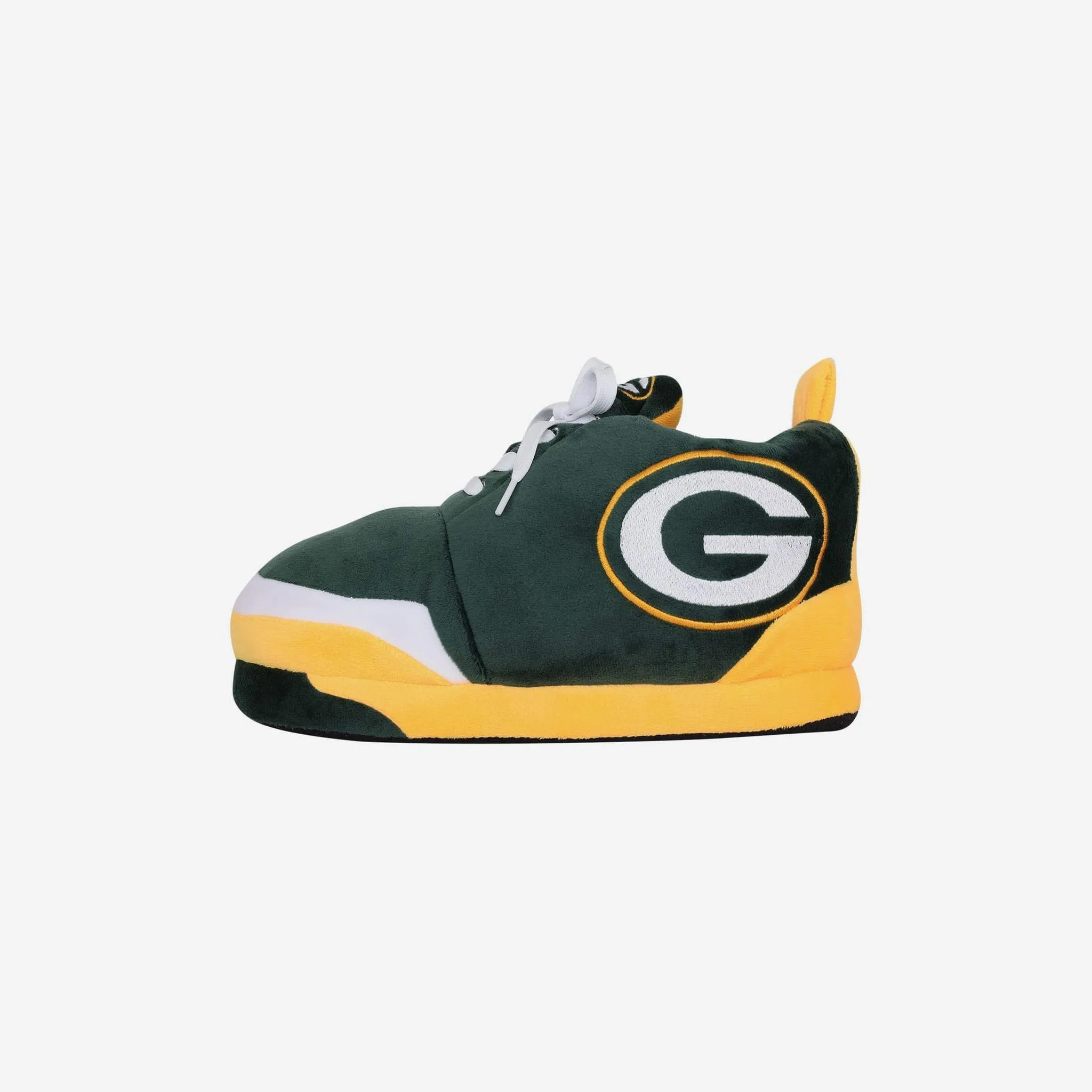 Green Bay Packers Youth Plush Sneaker Slipper, Medium