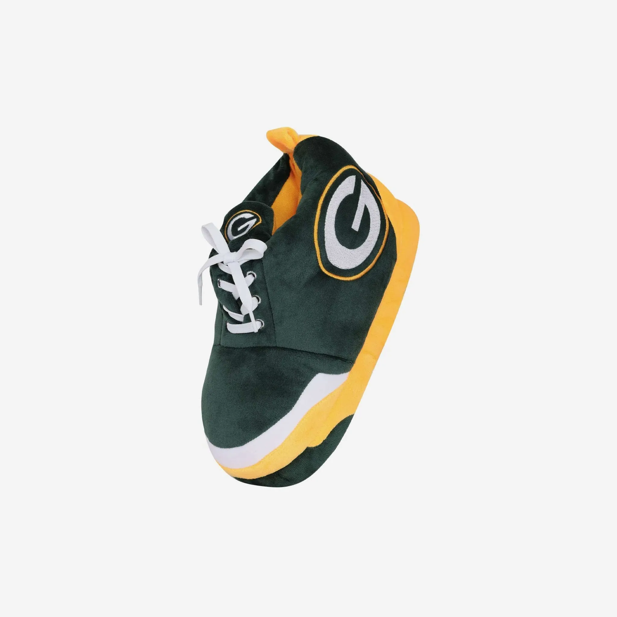 Green Bay Packers Youth Plush Sneaker Slipper, Medium