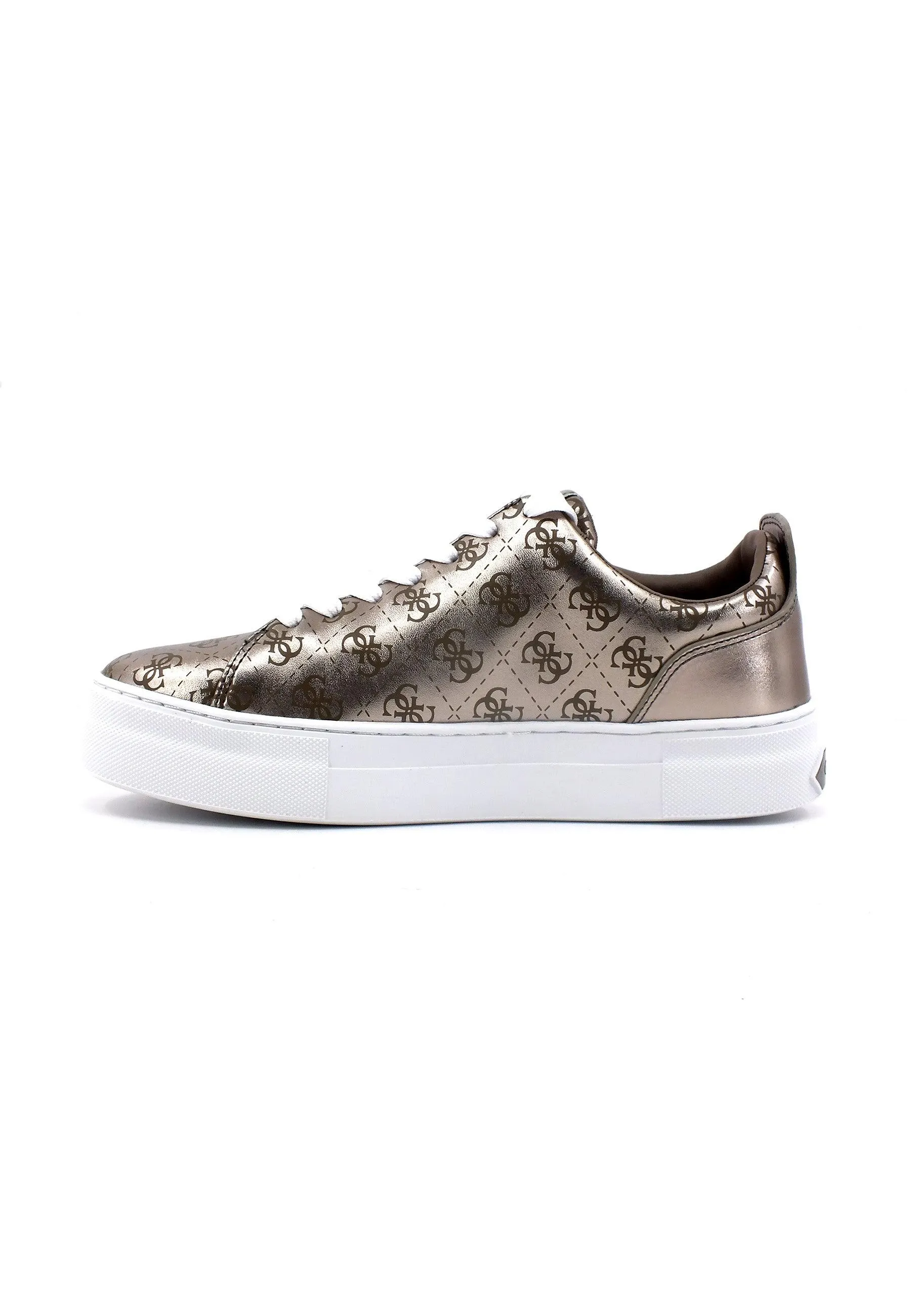 GUESS Sneaker Donna Lamè Oro Pewter FL7GNLFAL12