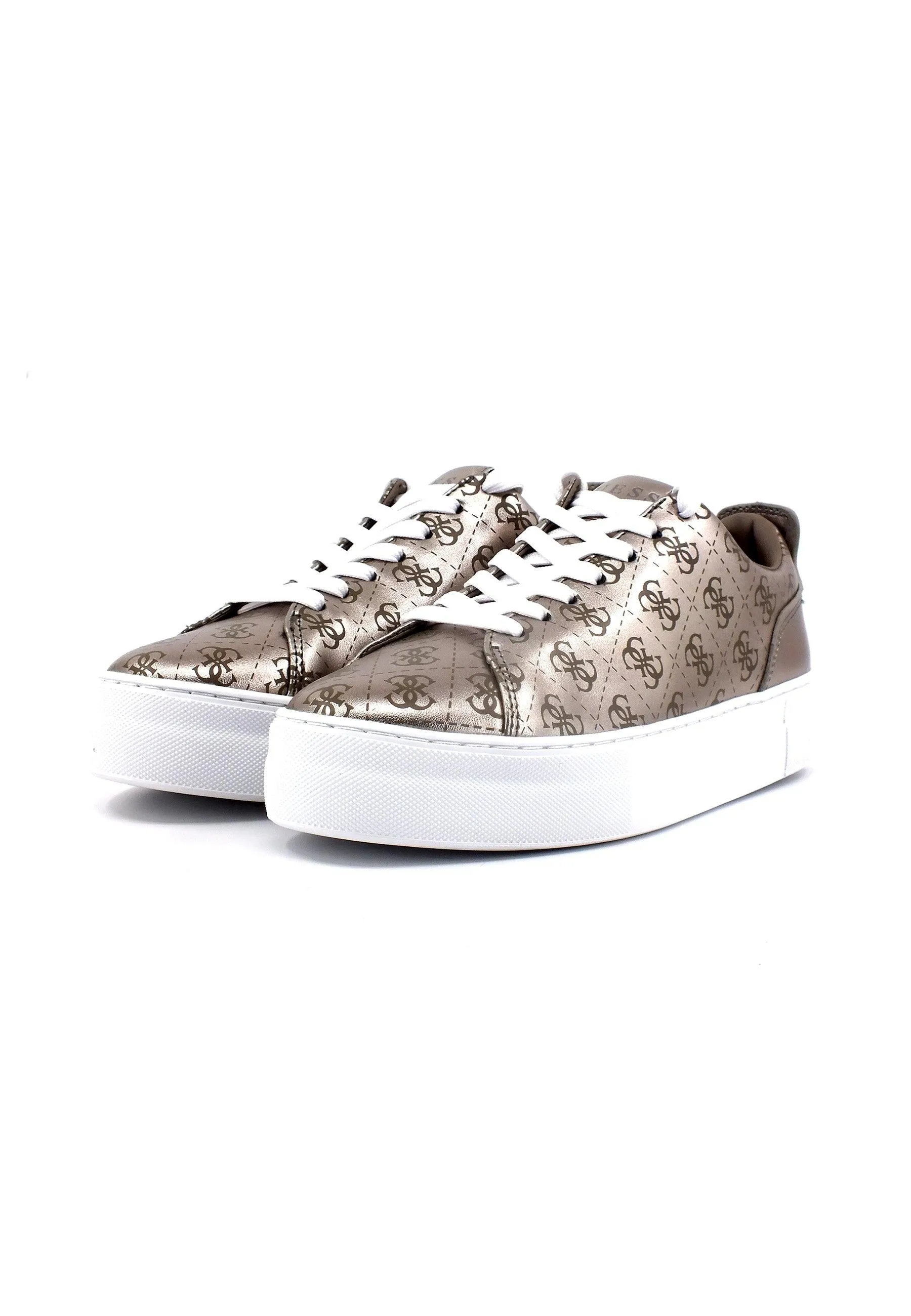 GUESS Sneaker Donna Lamè Oro Pewter FL7GNLFAL12