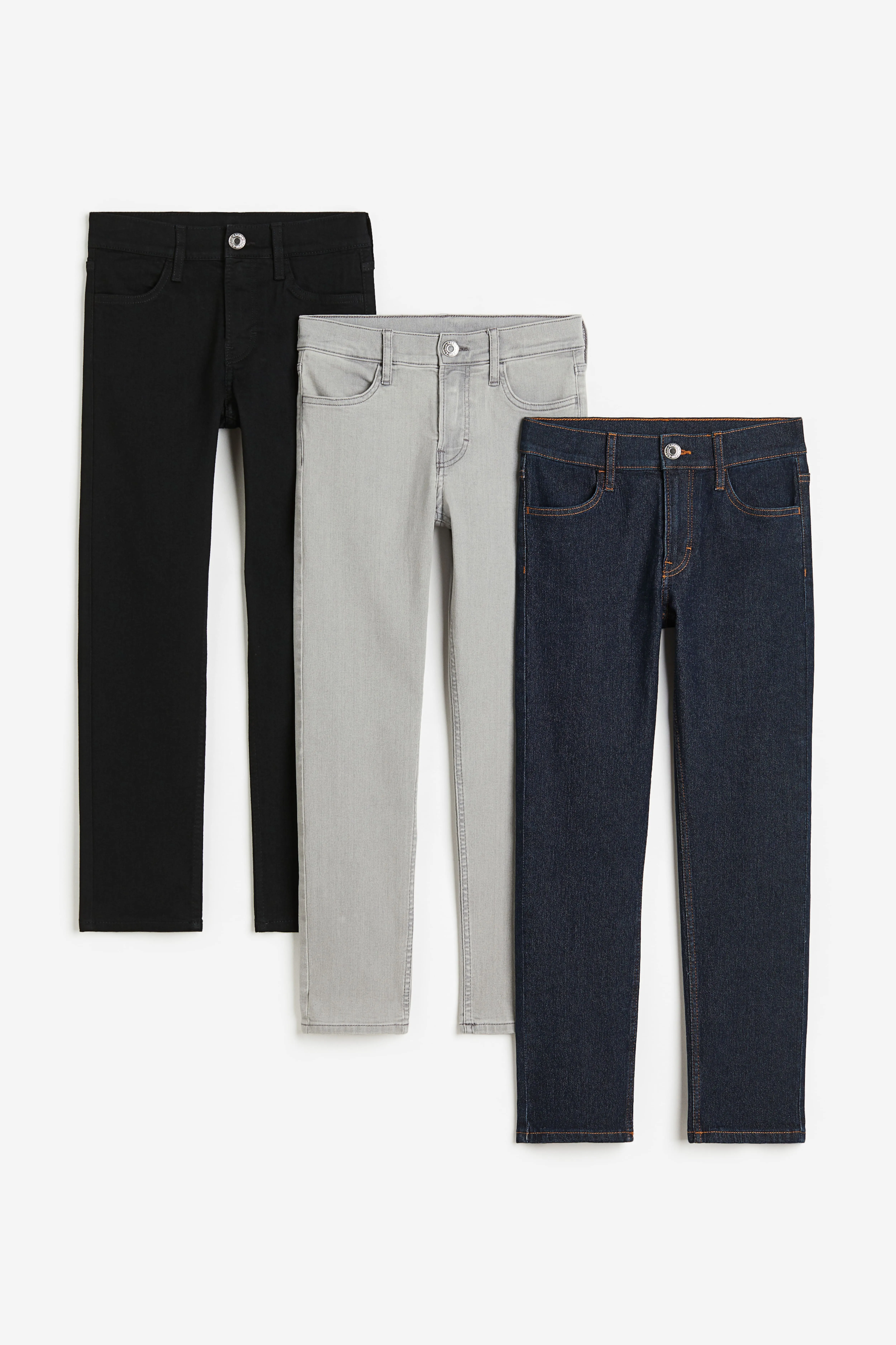 H&M 3-pack Slim Fit Stretch Jeans