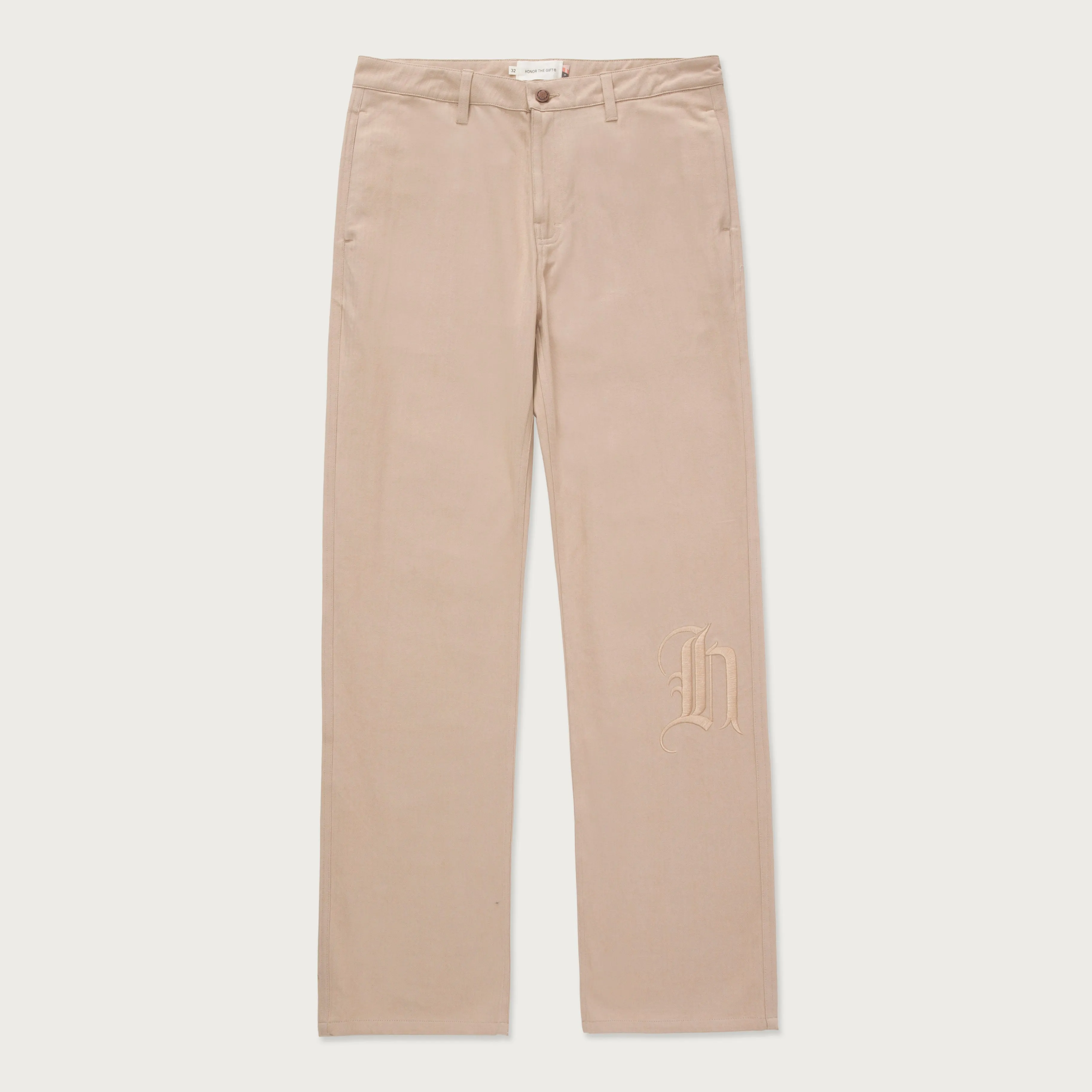 Herringbone Pant - Bone