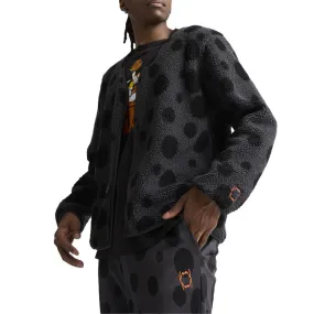 Hoops Sherpa V Neck Long Sleeve Sweater x Cheetah