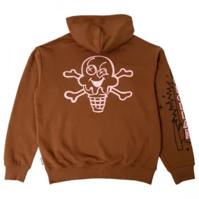 Ice Cream Men Cones Hoody (brown)