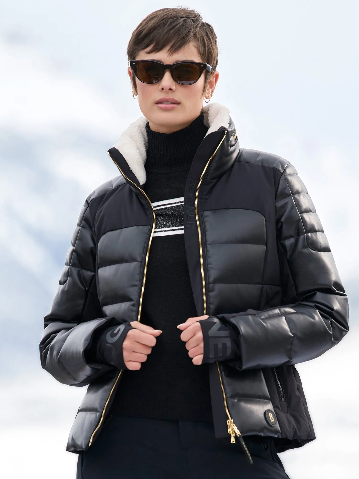 Ilana Sport Leather Ski Jacket