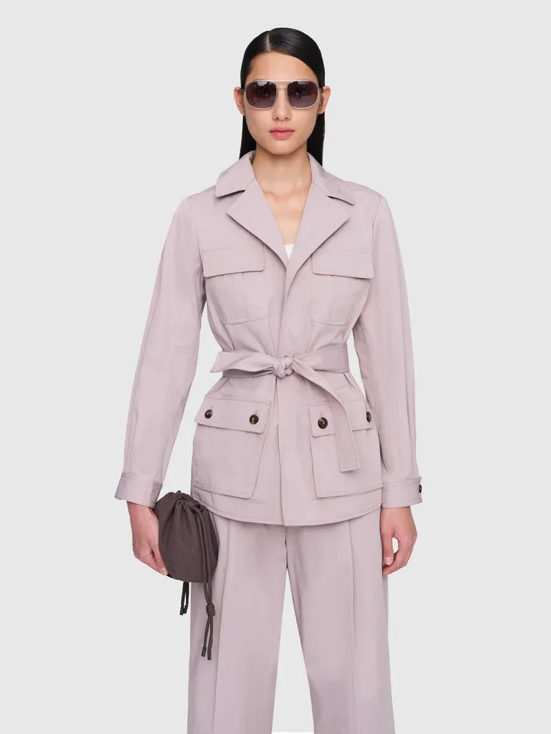 In Good Company   SAHARIENNE Cotton Twill Jacket Lilac