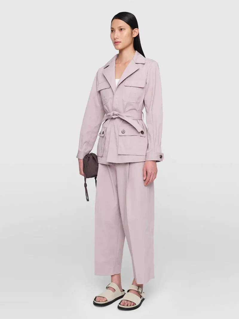 In Good Company   SAHARIENNE Cotton Twill Jacket Lilac