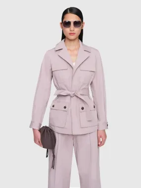 In Good Company   SAHARIENNE Cotton Twill Jacket Lilac