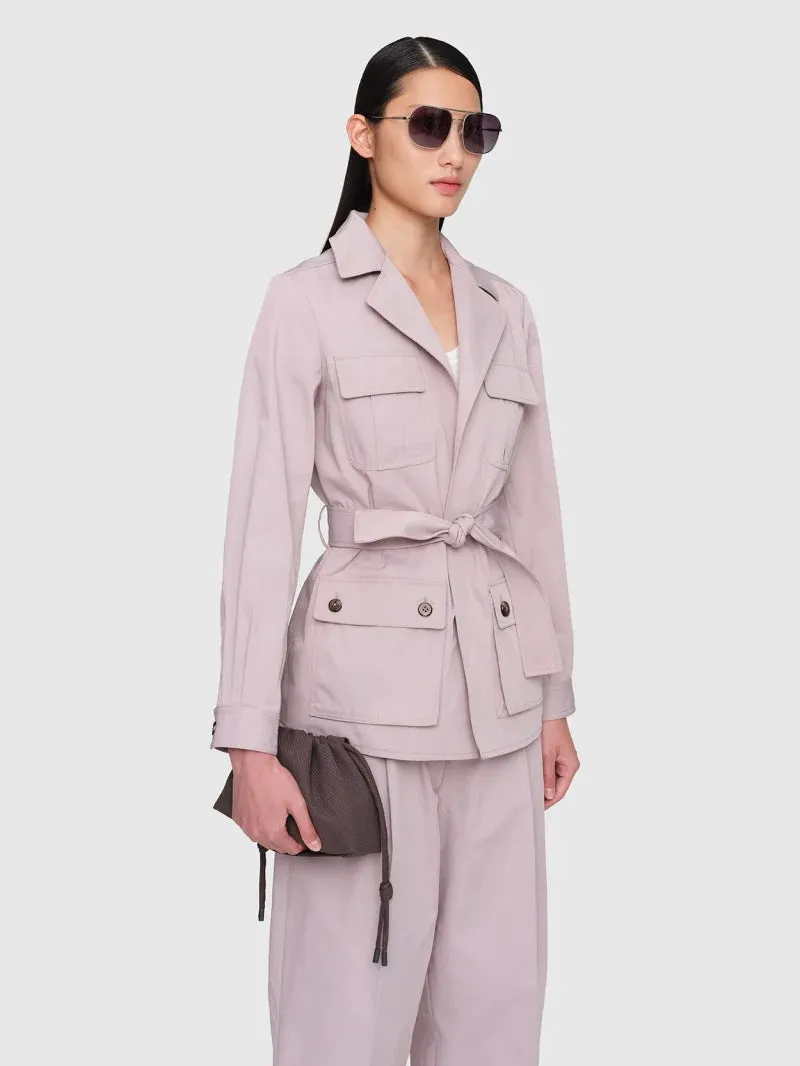 In Good Company   SAHARIENNE Cotton Twill Jacket Lilac