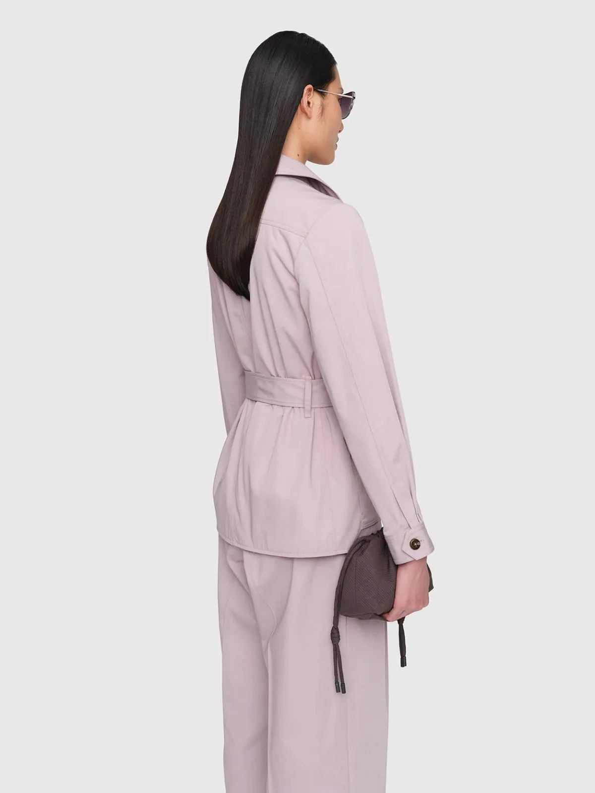 In Good Company   SAHARIENNE Cotton Twill Jacket Lilac