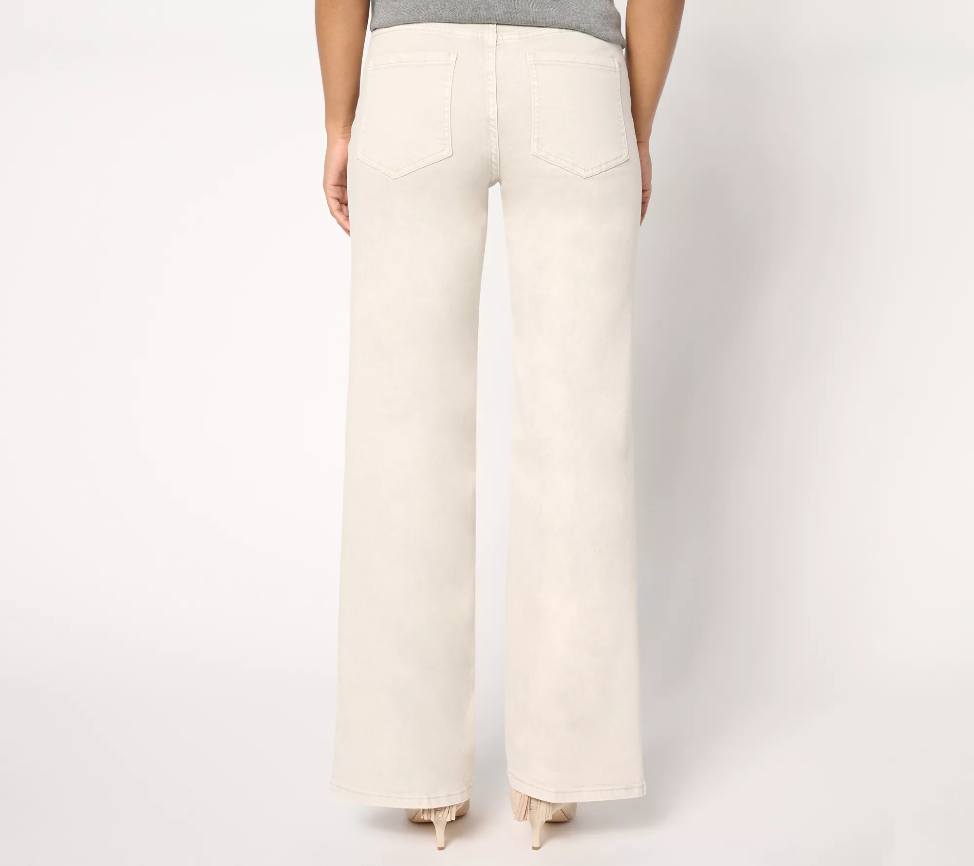 Isaac Mizrahi Live! Tall True Denim Color Pull On Trouser Jeans