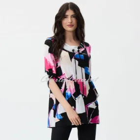 Joseph Ribkoff Abstract Print Tunic Top - Style 231145