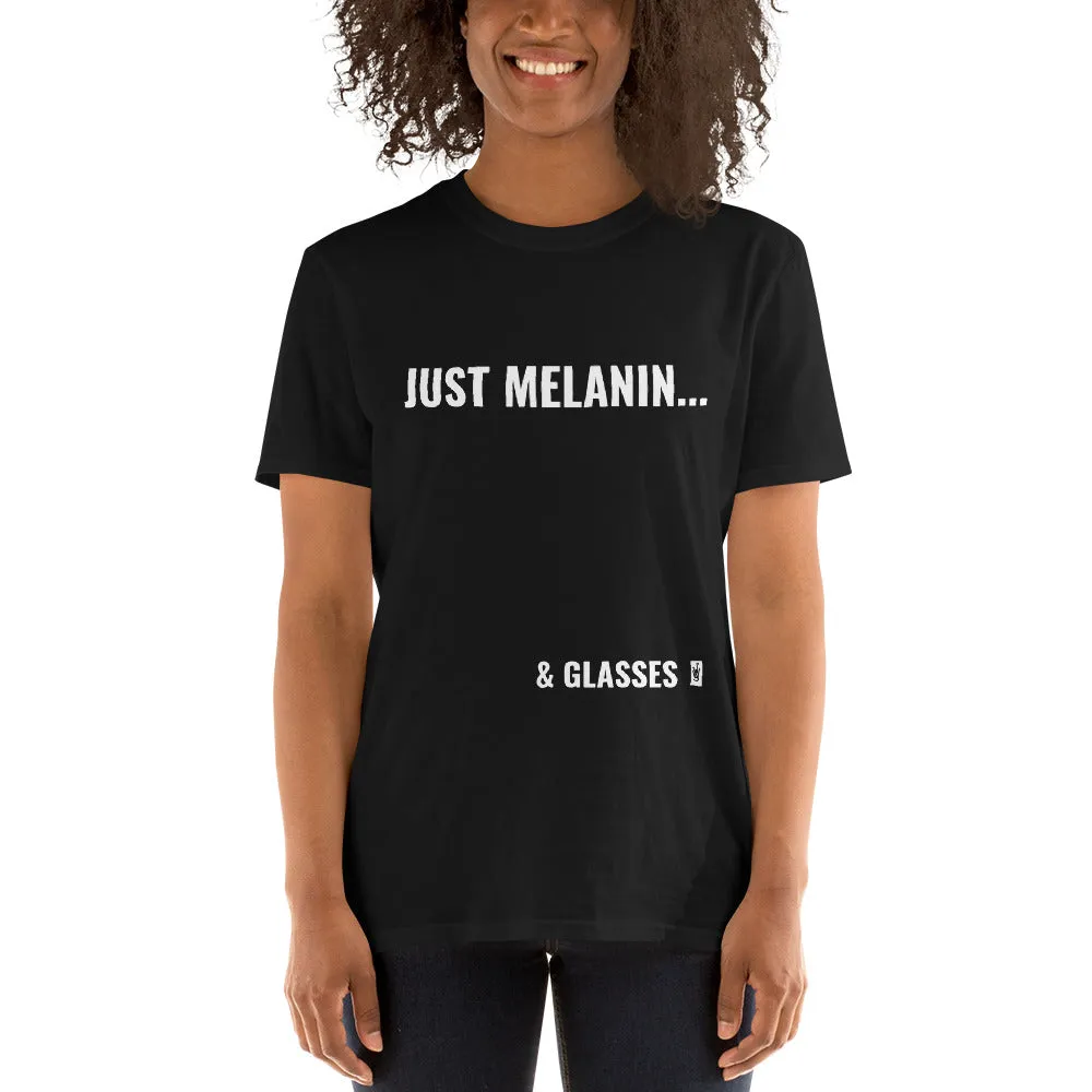 JUST MELANIN &...GLASSES Short-Sleeve Unisex T-Shirt