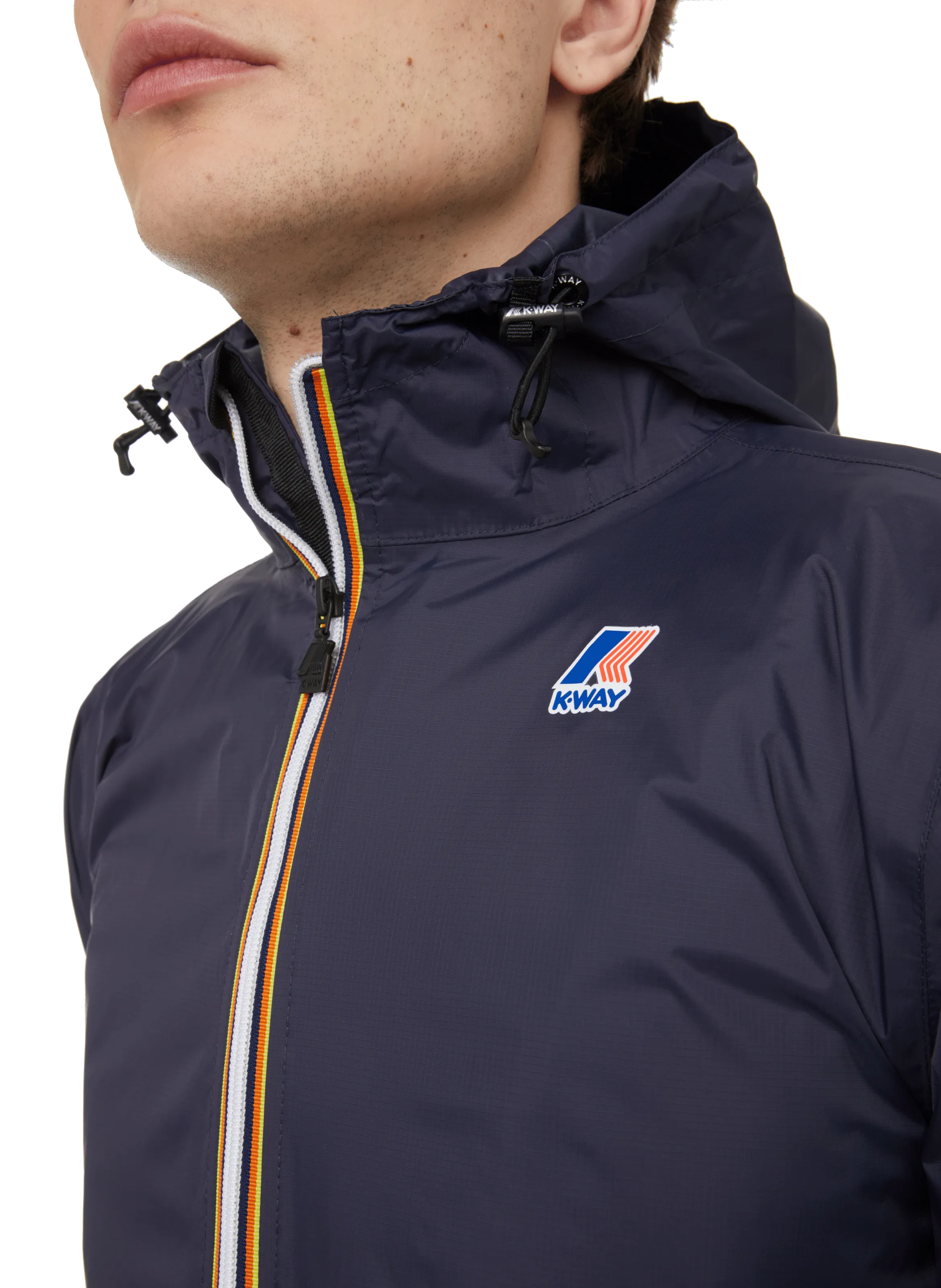 K-WAY  Le Vrai 3.0 Eiffel nylon windbreaker - Blue