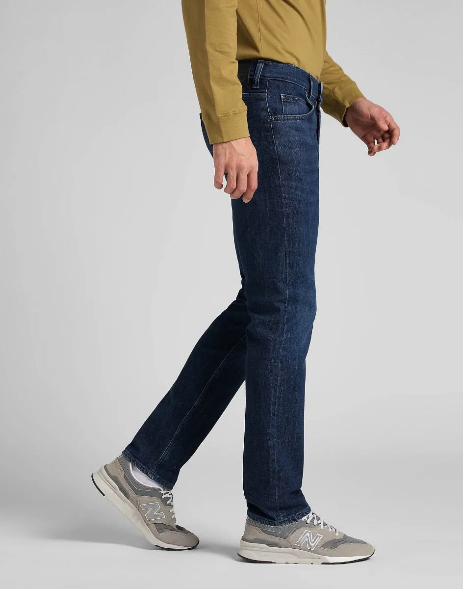 Lee Rider Regular Slim Denim Stretch Jeans Deep Water