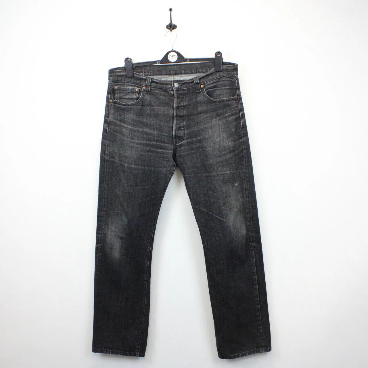 LEVIS 501 Jeans Black Charcoal | W38 L34