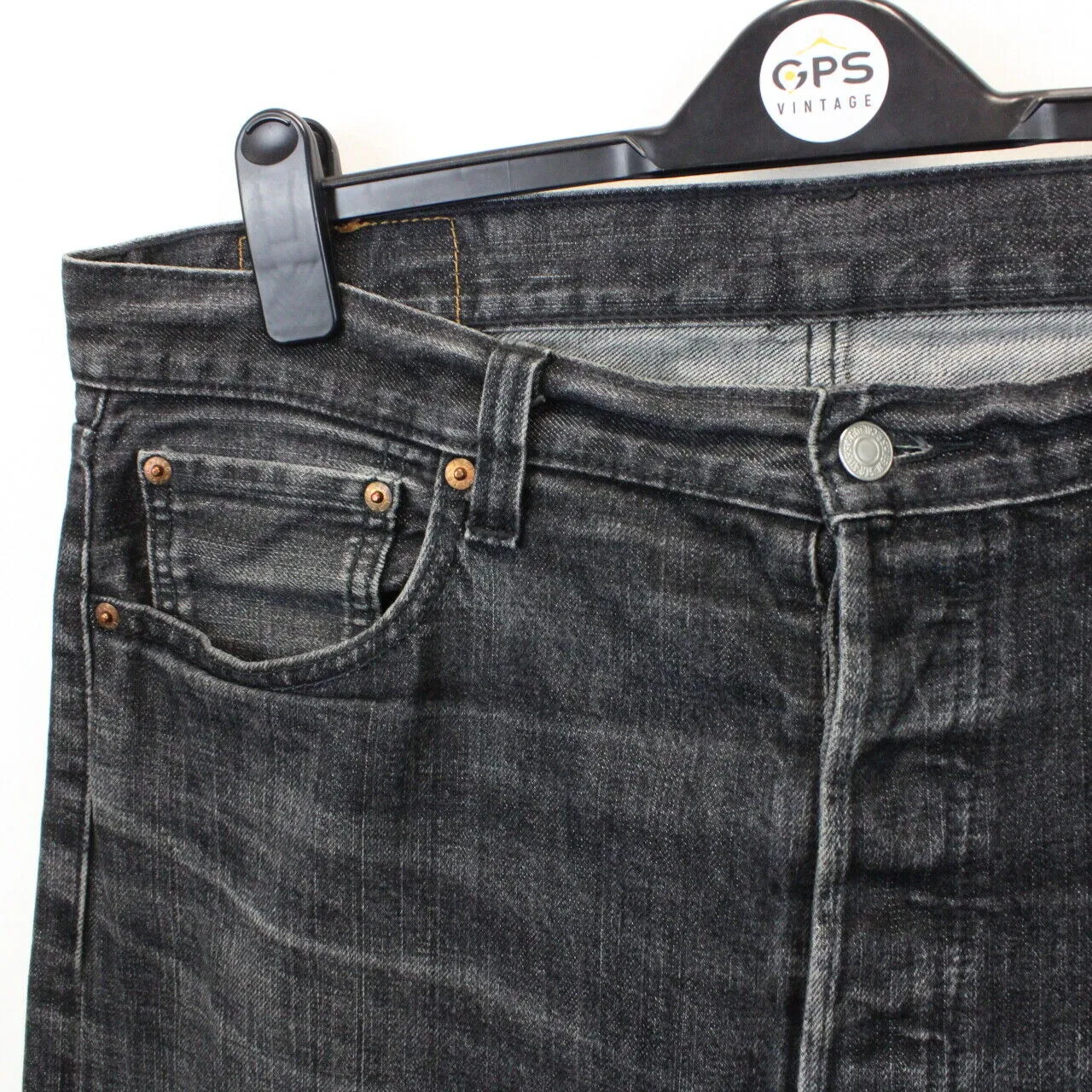 LEVIS 501 Jeans Black Charcoal | W38 L34