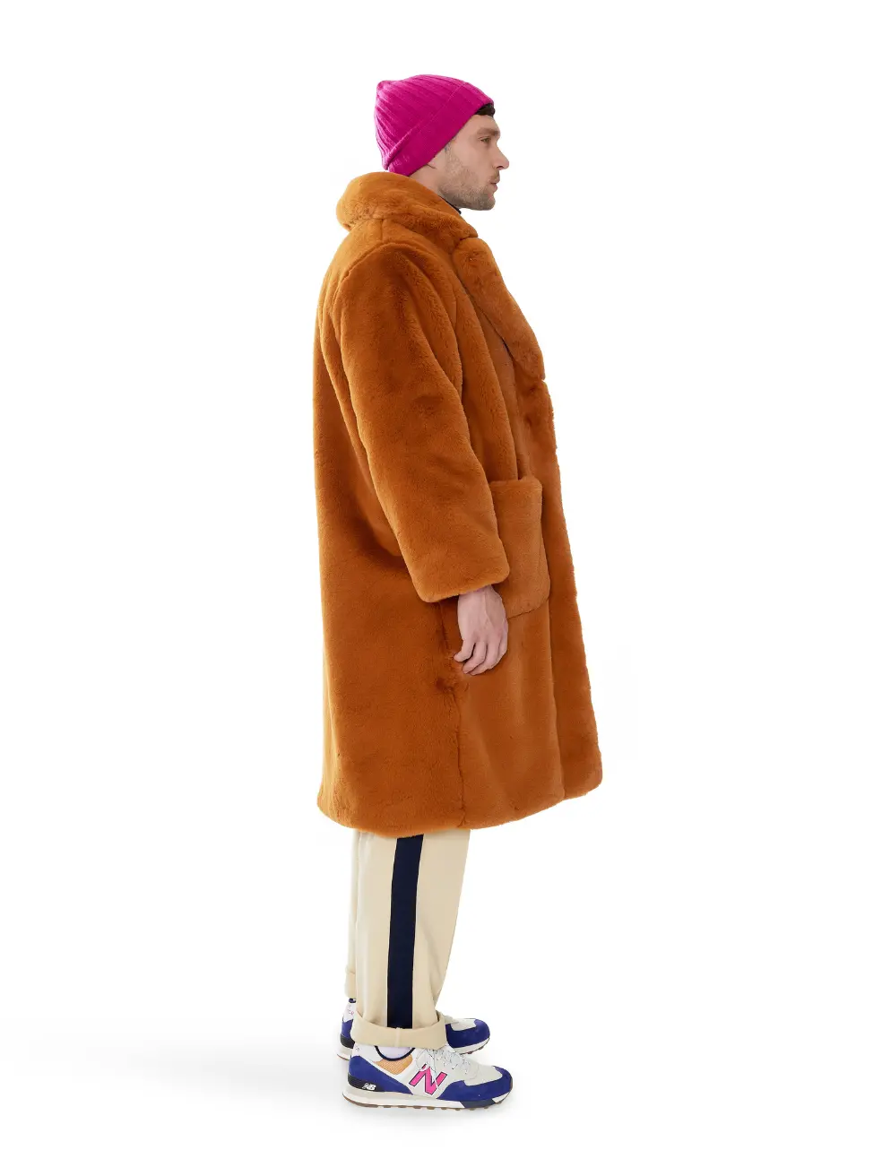 		Lily  Spice Faux Fur Coat	