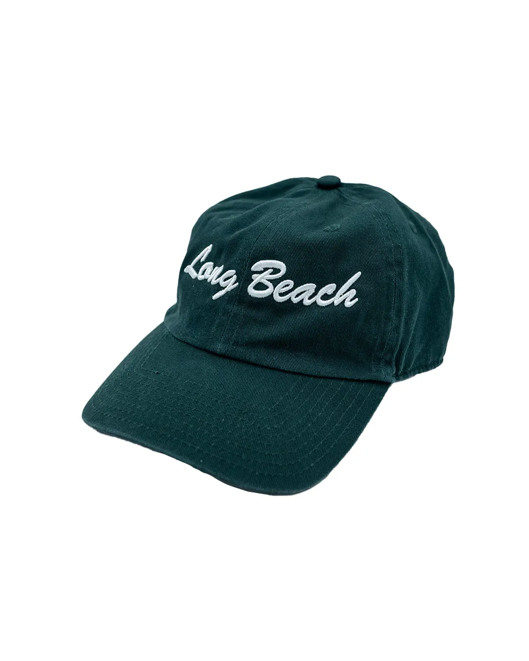 Long Beach Alpine Green Unstructured Dad Hat