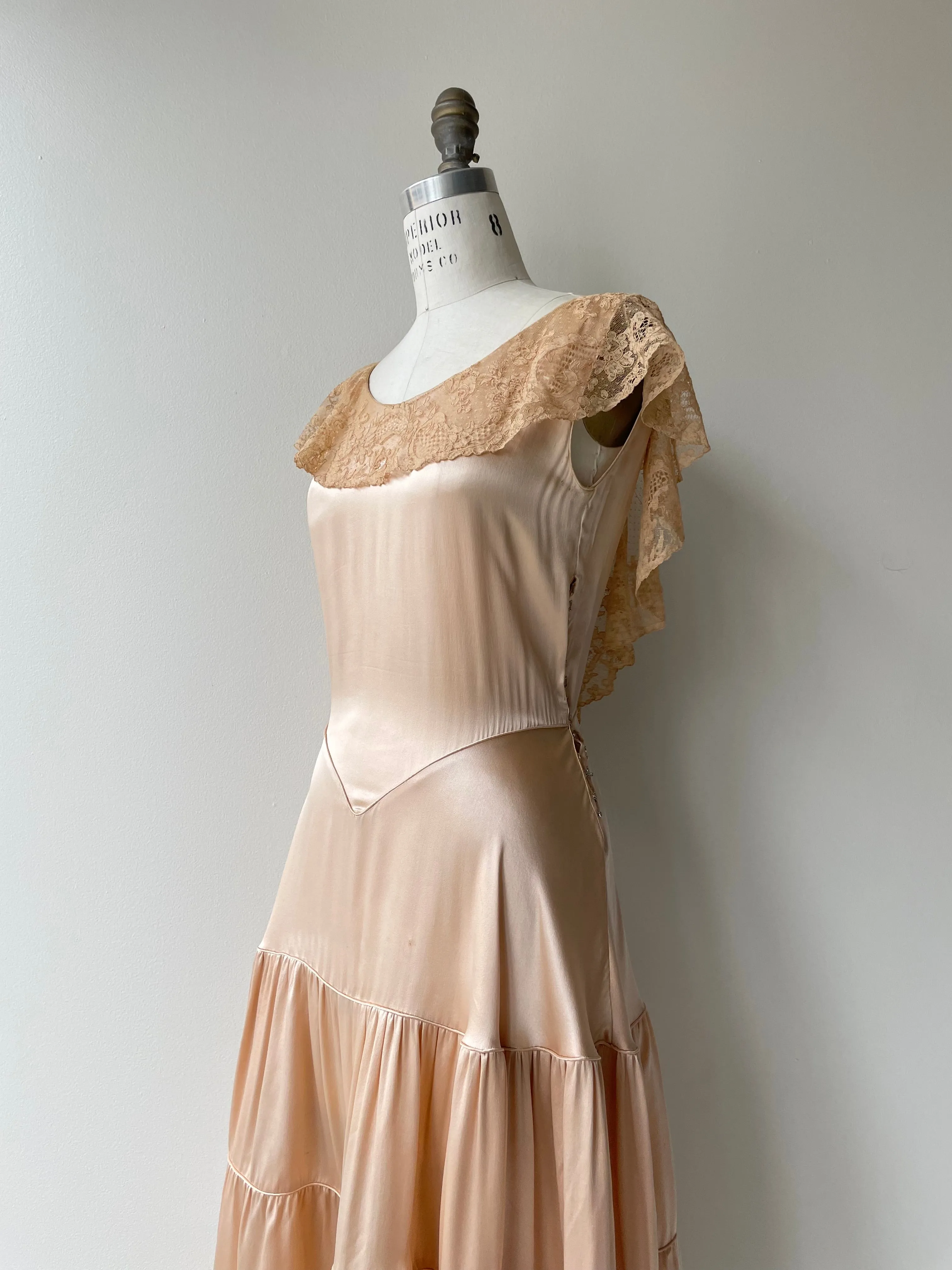 Madrilea Silk Dress | 1930s