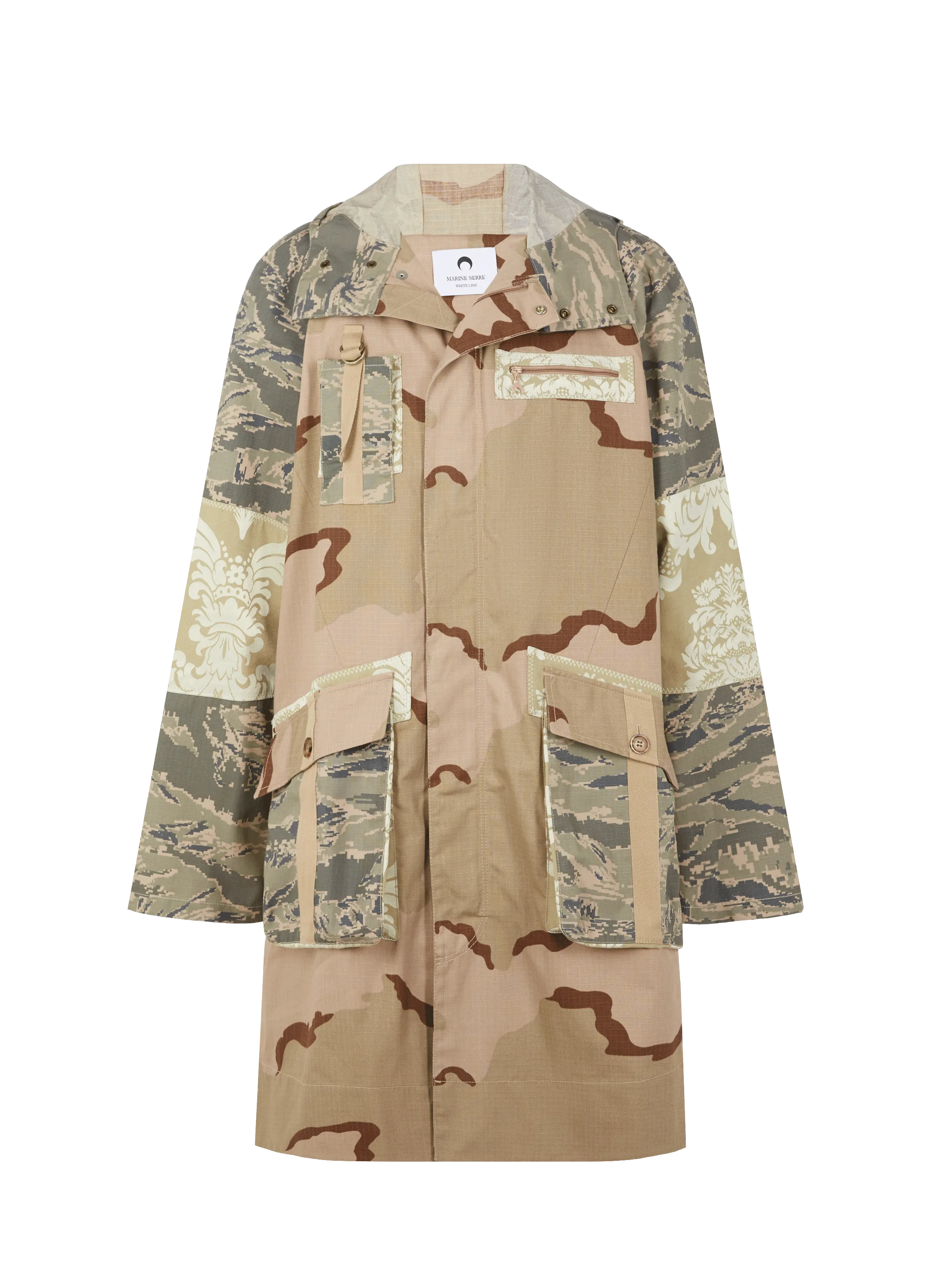 MARINE SERRE  Military-print windbreaker - Multicolour