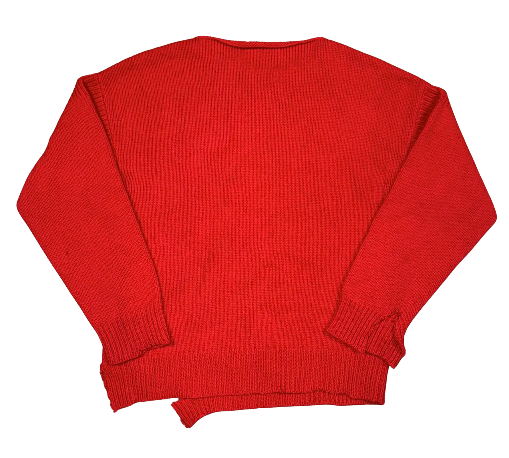 Marni 'Red' Destroyed Knit Sweater