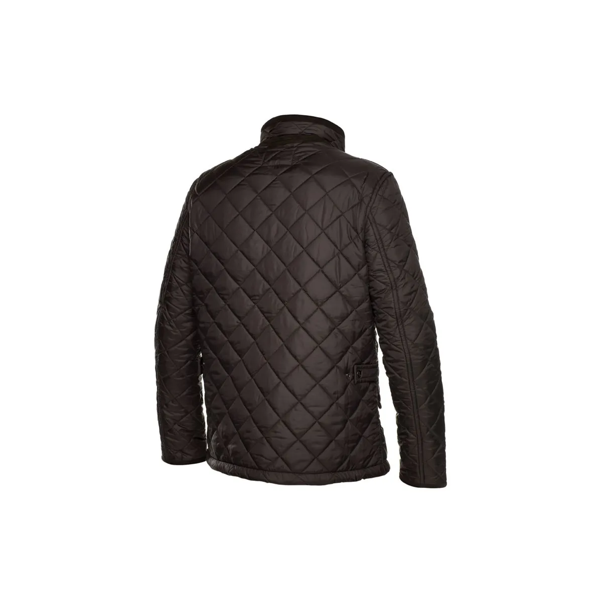 MEN DIAMOND QUILTED JACKET WITH LIGHT PADDING Brown turkish