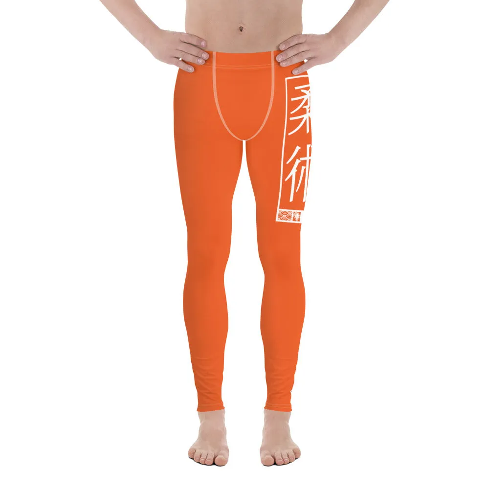 Men's Athletic Workout Leggings For Jiu Jitsu 012 - Flamingo