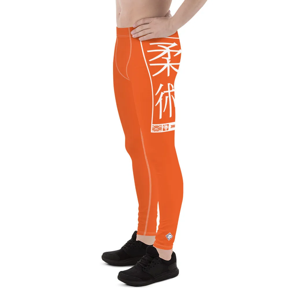 Men's Athletic Workout Leggings For Jiu Jitsu 012 - Flamingo