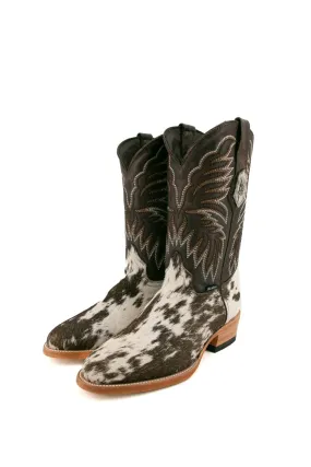 Men's Round Toe Cowhide Cowboy Boot Size 6 Box BM24