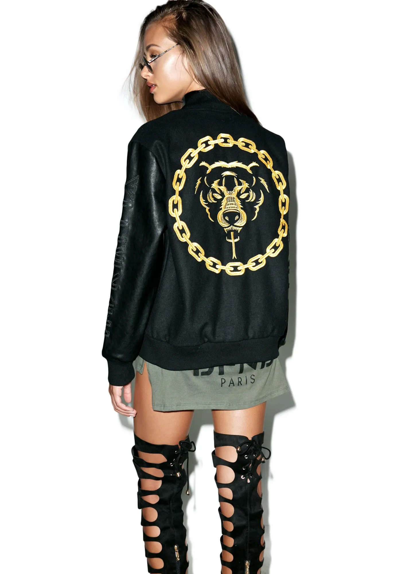 Mishka 2.0 Death Adder Chain Varsity Jacket-