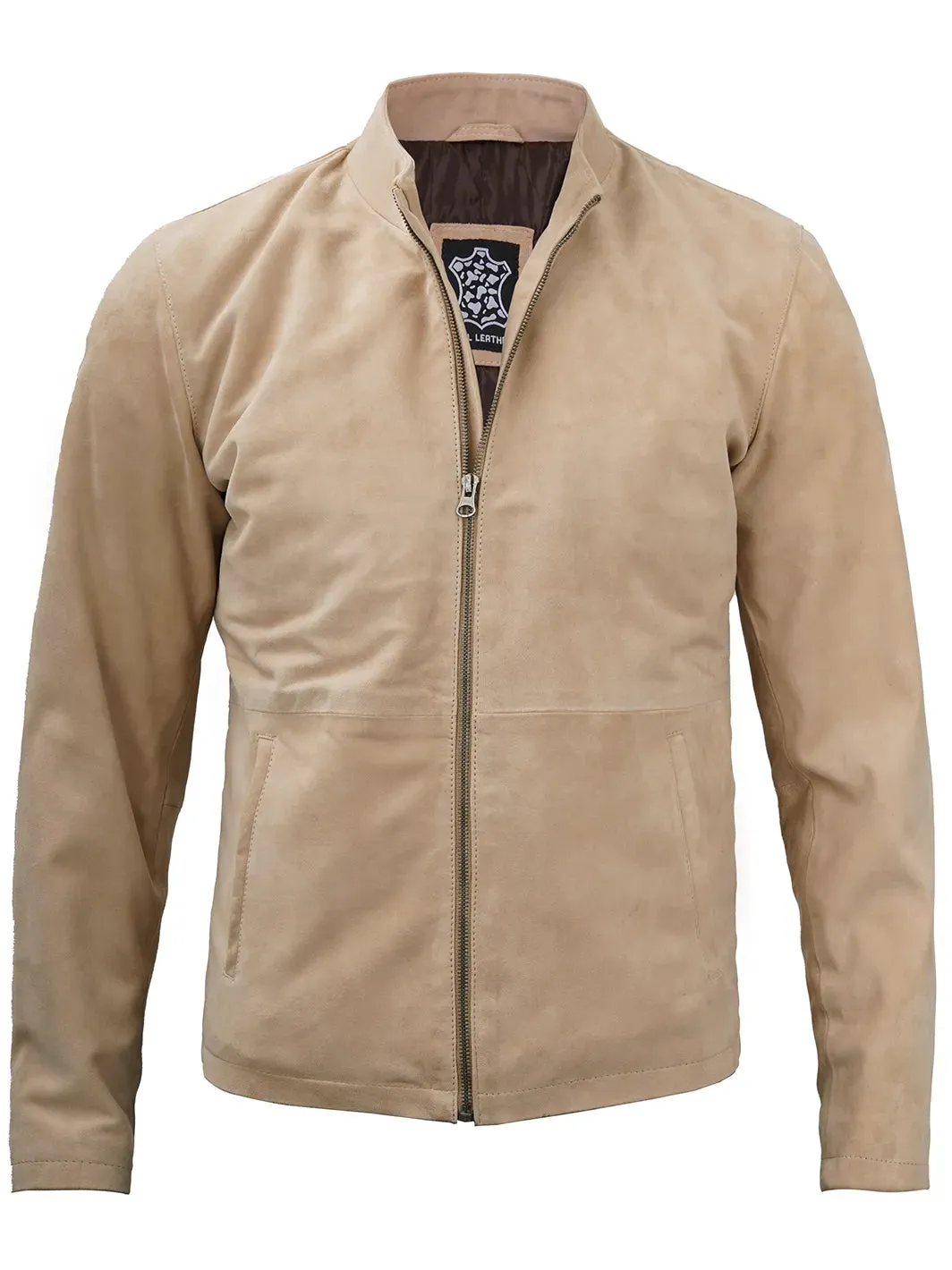 Morocco Men's Camel Suede Leather Jacket