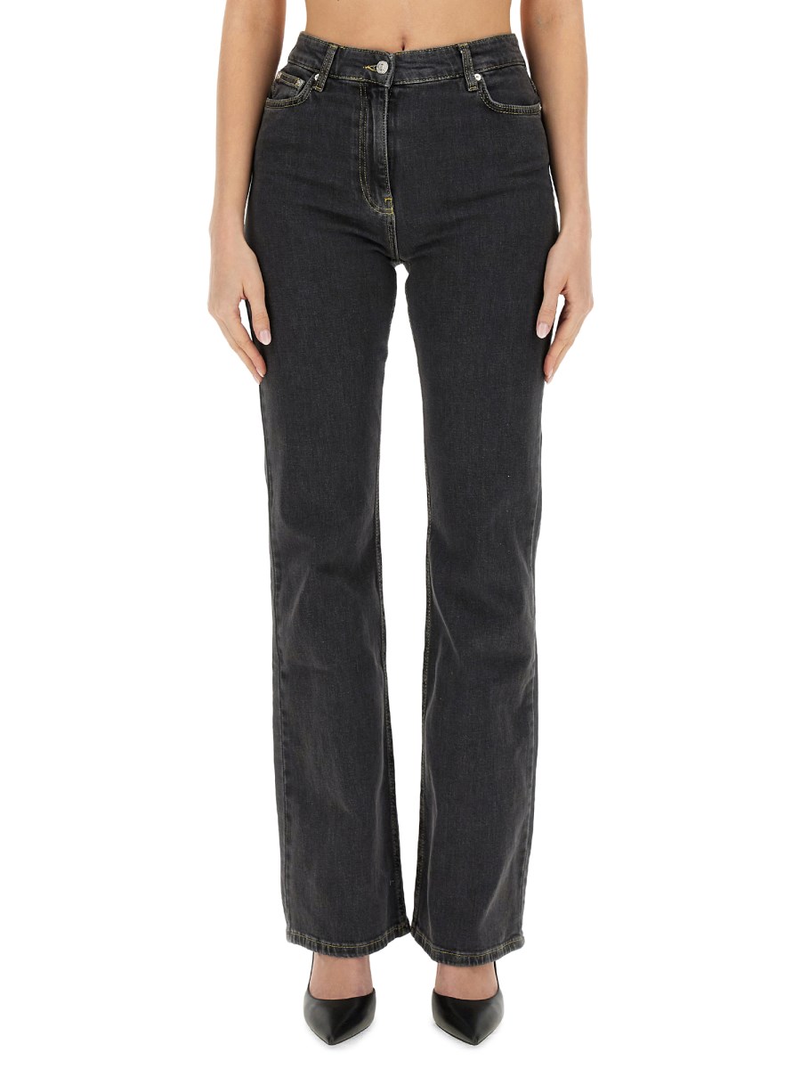 MOSCHINO JEANS      JEANS WIDE LEG IN DENIM DI COTONE