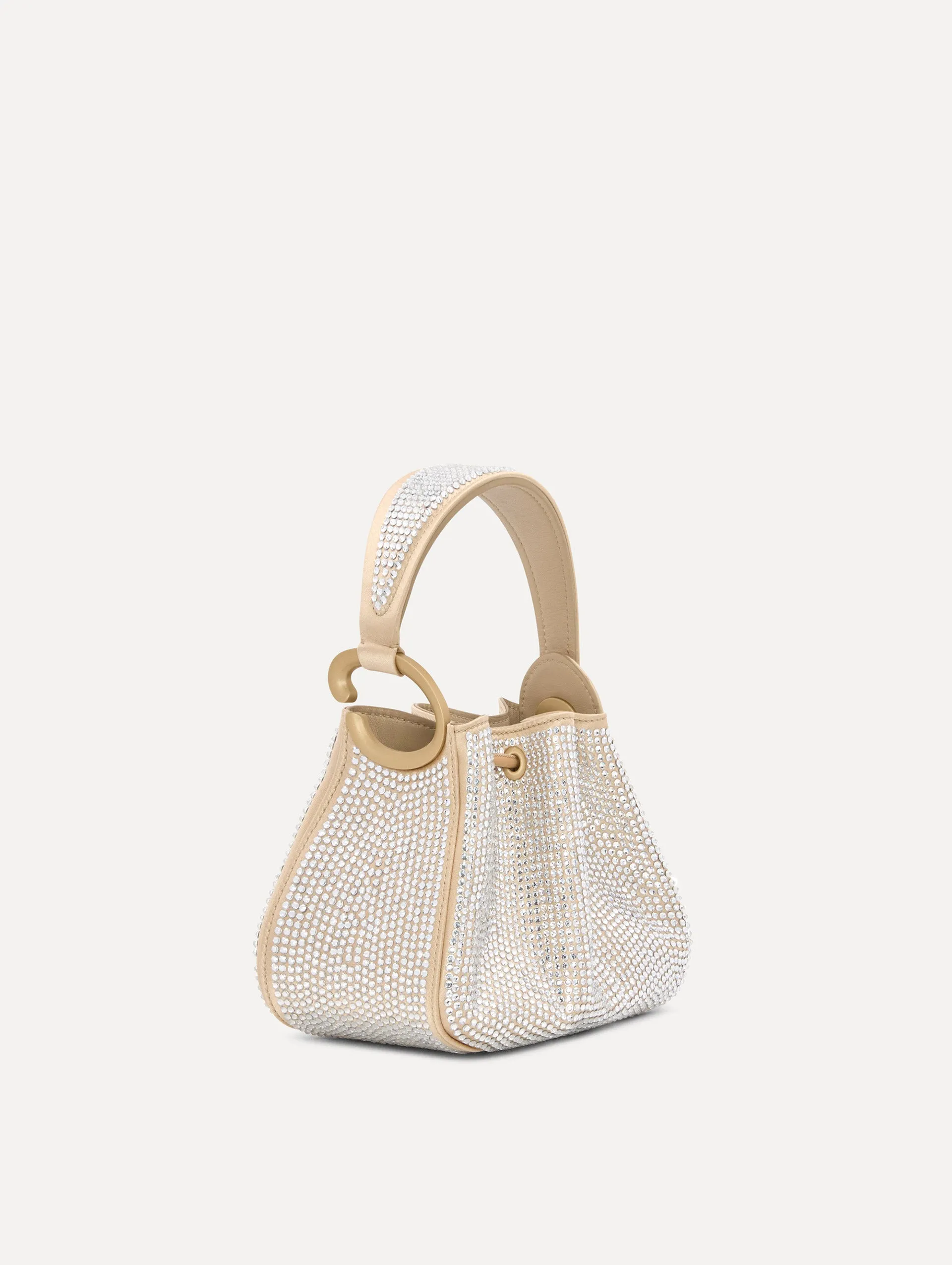 Nano Crystal Pavé O Handle Bag