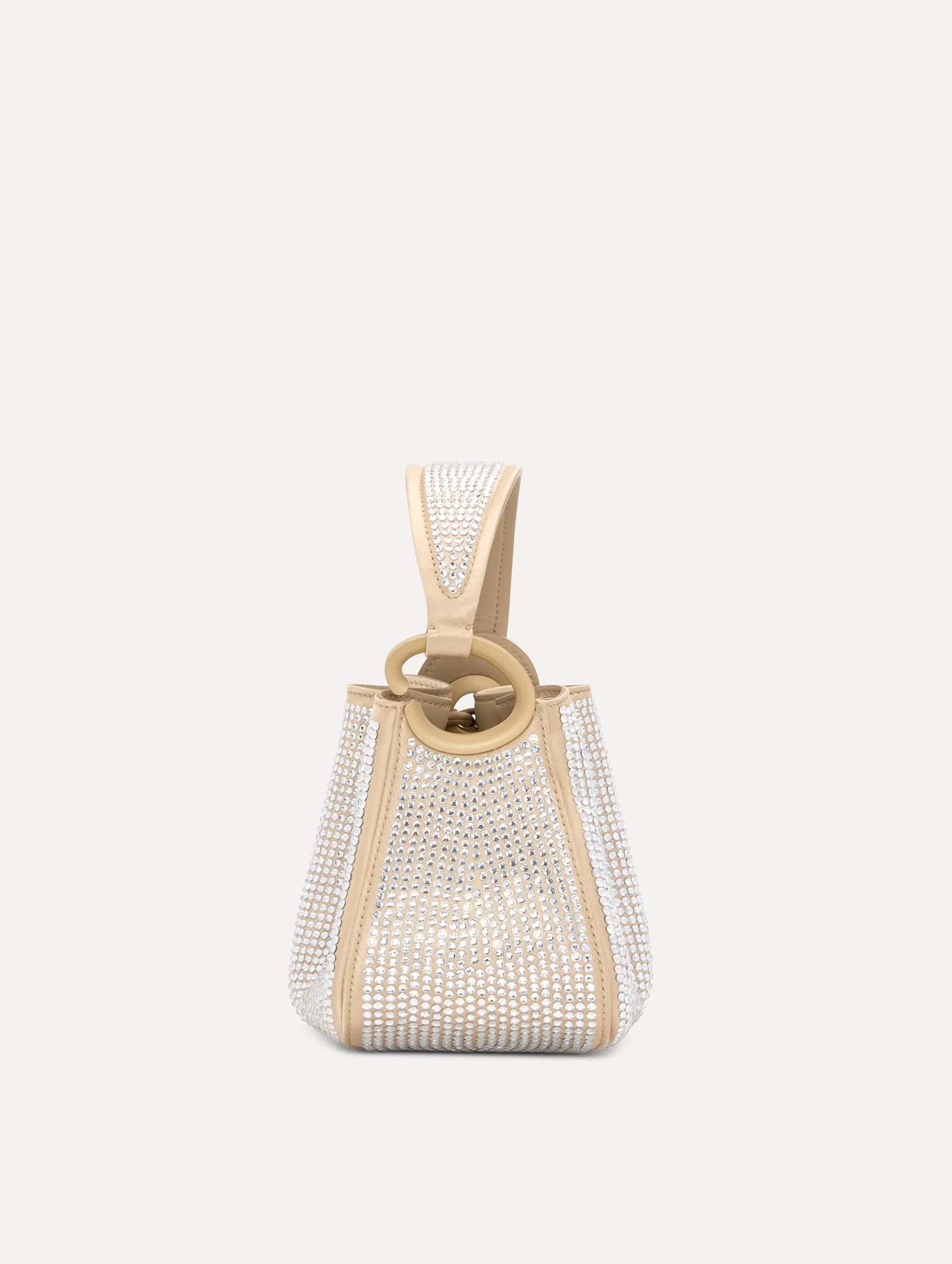 Nano Crystal Pavé O Handle Bag