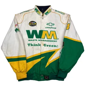 NASCAR White Green Racing Jacket