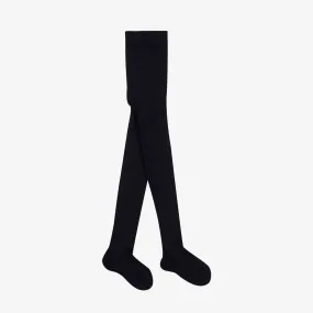 Navy Blue Knitted Wool Tights